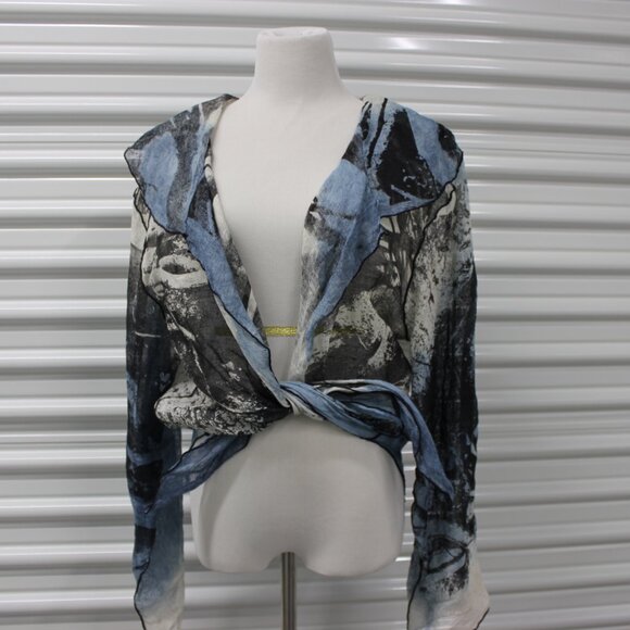 One of a Kind Designer Linen Jacket Joanna Staniszkis